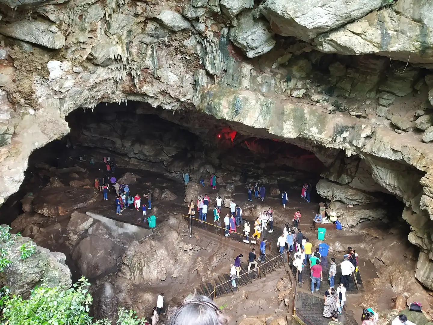 Entrance to Borra caves from above