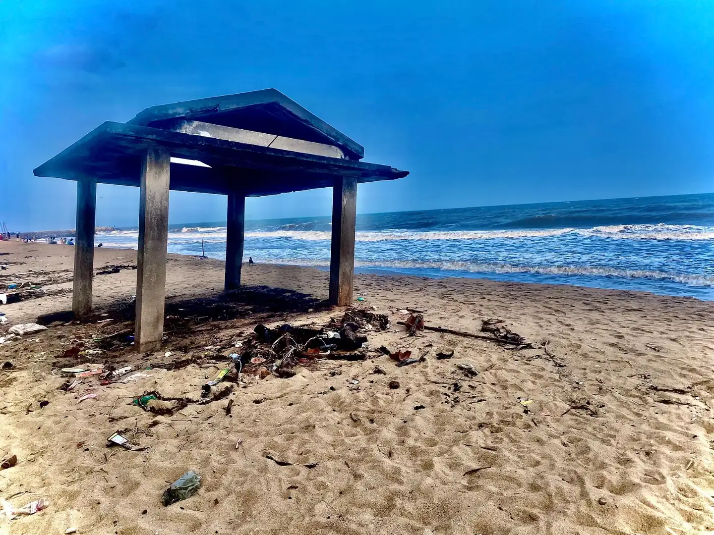 Burial place at Auroville beach