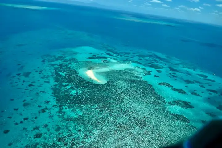 Aerial View of Great Barrier Reef