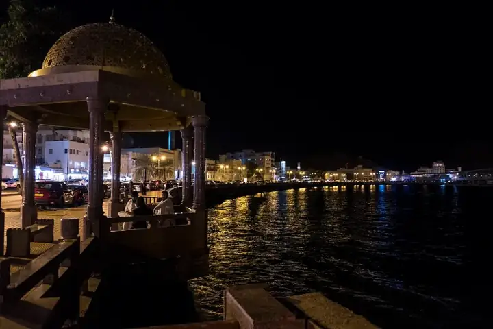 Muttrah Corniche by night
