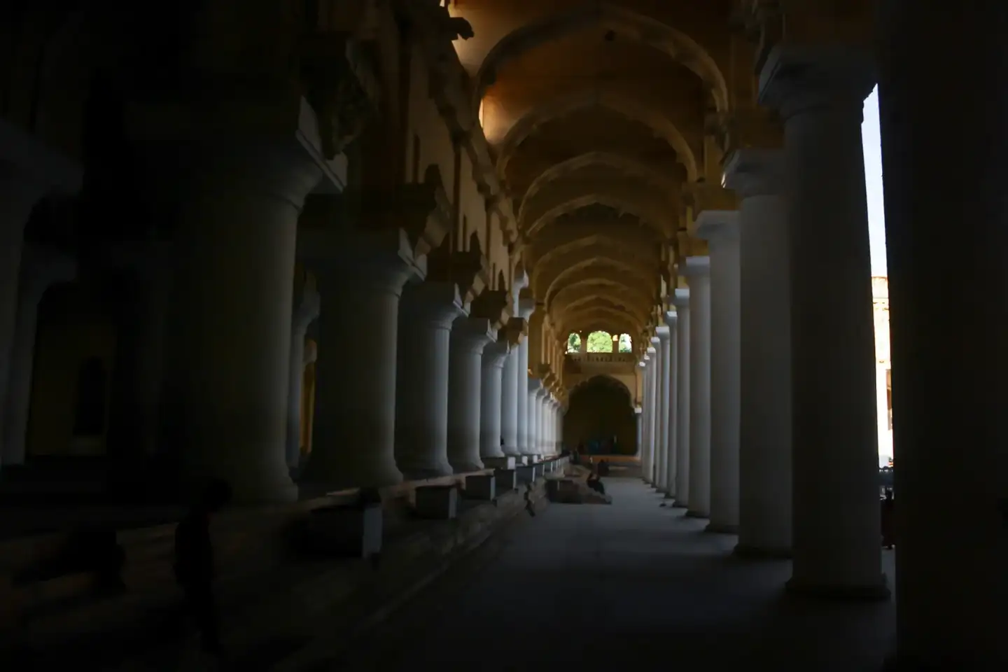 Thirumalai Nayak palace big pillars