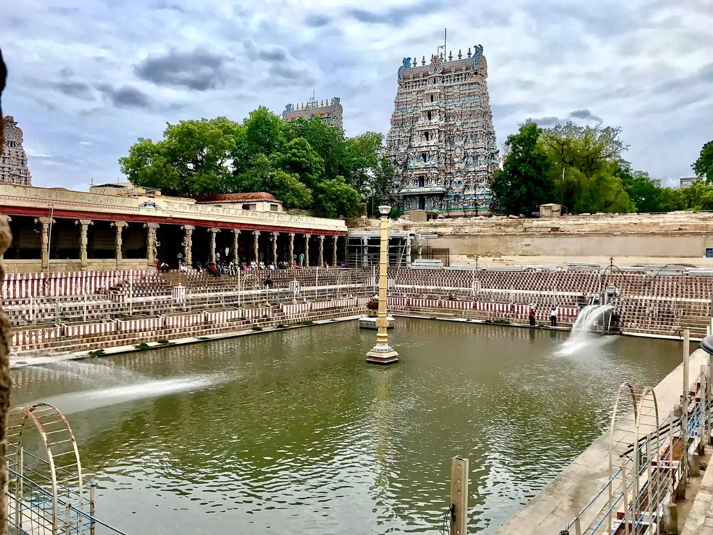 Temple tank in Meenakshi Amman Temple