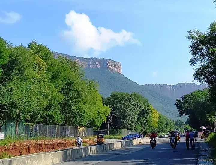 Morning view of Tirumala hills from SV Zoo Park Road