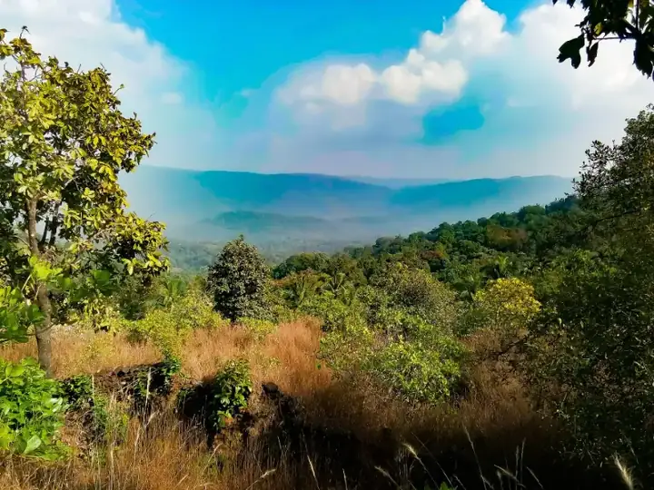 View of Western Ghats from Achave