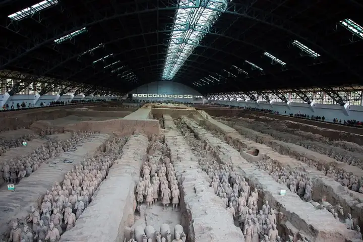 Terracotta Army, View of Pit