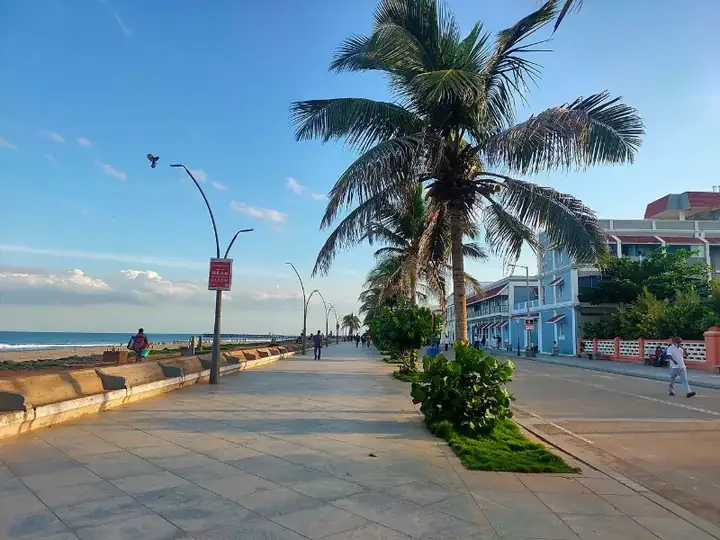 Pondicherry Beach view