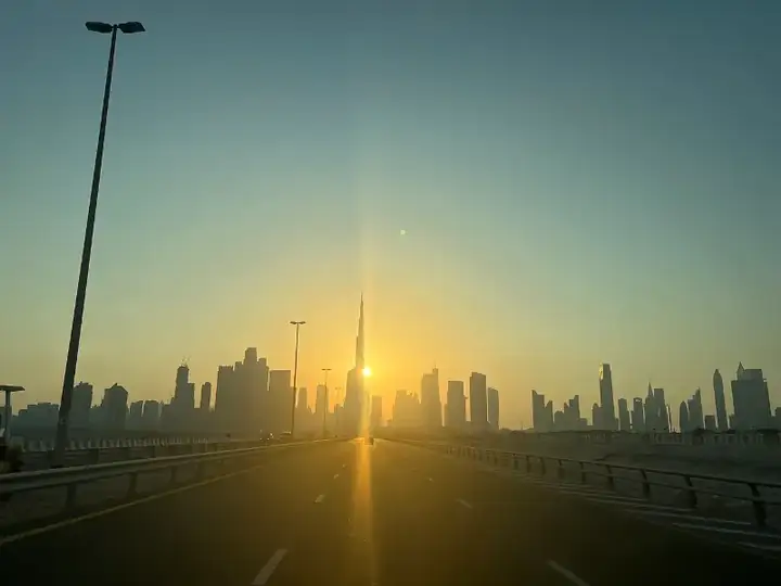 Burj Khalifa Dubai, UAE at Sunset by Eric Chamchoum