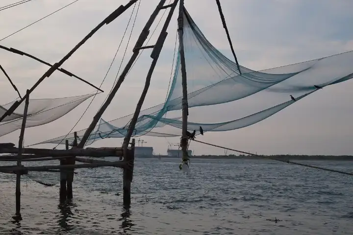 Kochi, Fishing nets, Kerala, India