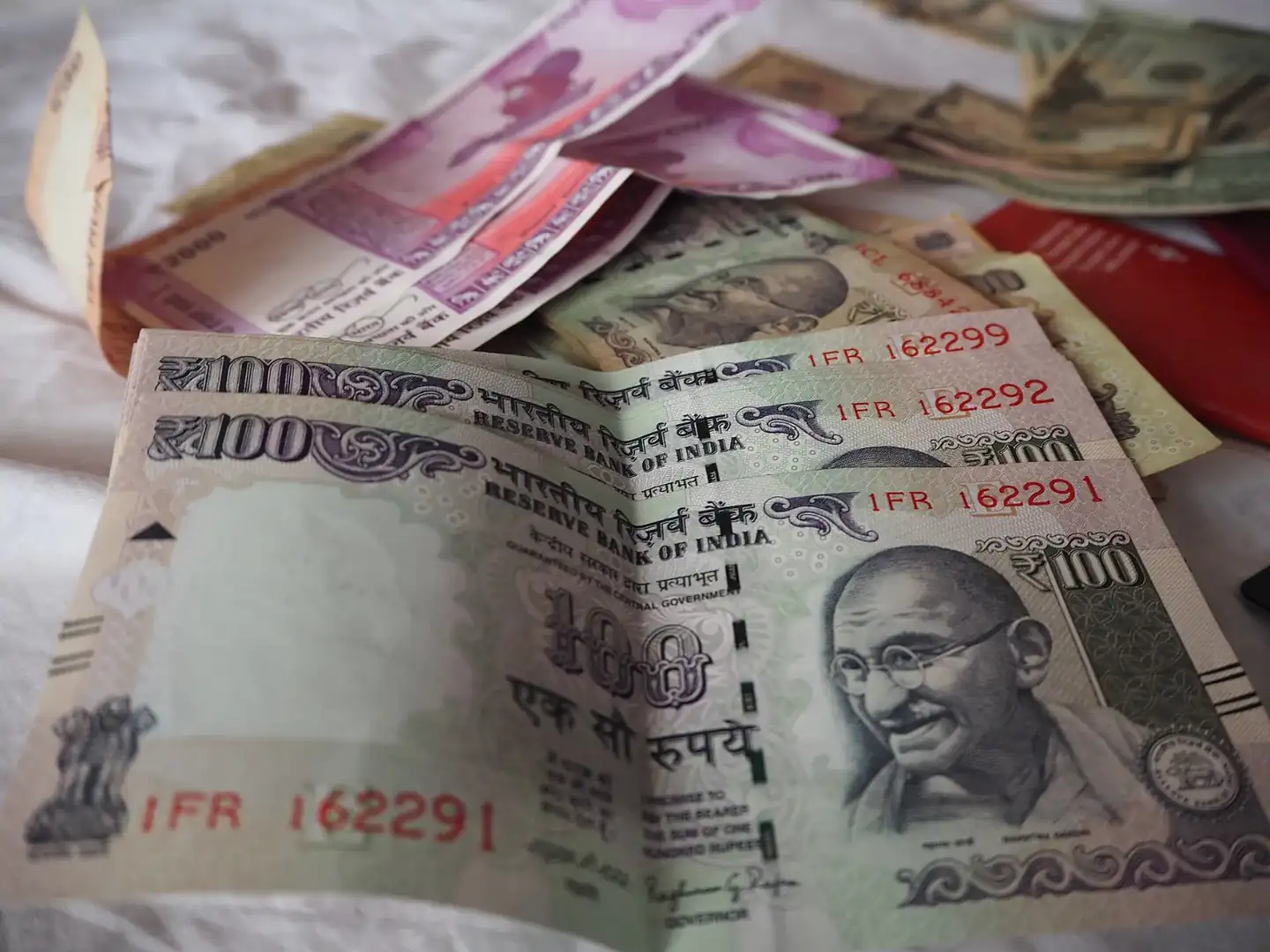 Indian and rupee notes