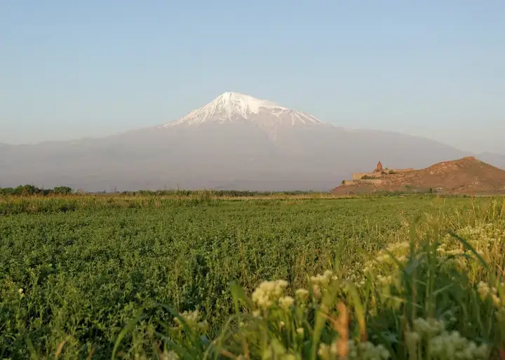 Mount Ararat and Khor Virap, Ararat Plain, Armenia