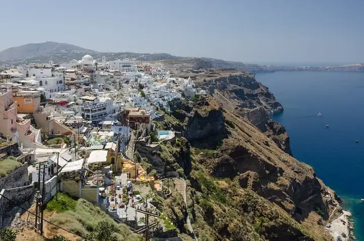 Crater rim - Fira - Santorini - Greece