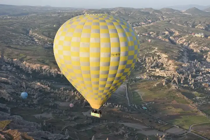 Hot air balloon over Cappadocia, Turkey