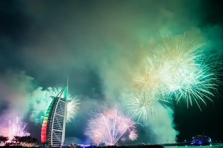 New Year in Dubai - Burj Al Arab