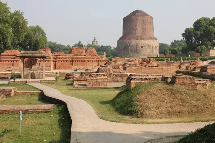 Monastery around Dhamek stupa, Sarnath