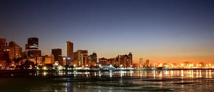 Durban Beachfront At Night
