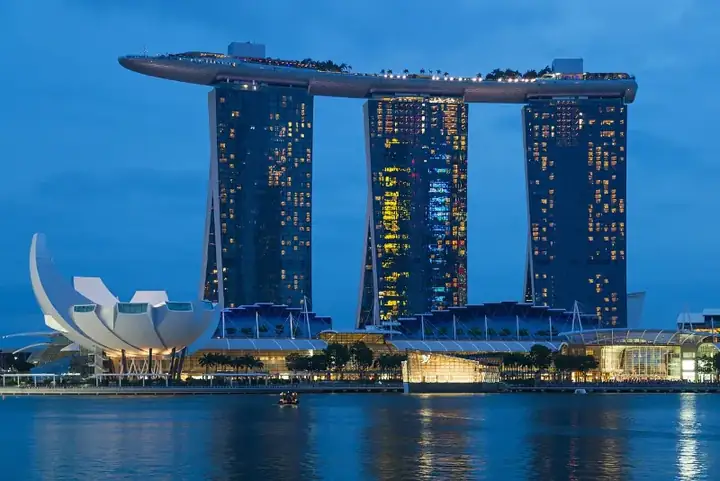 Singapur, Downtown Core, Marina Bay Sands i ArtScience Museum