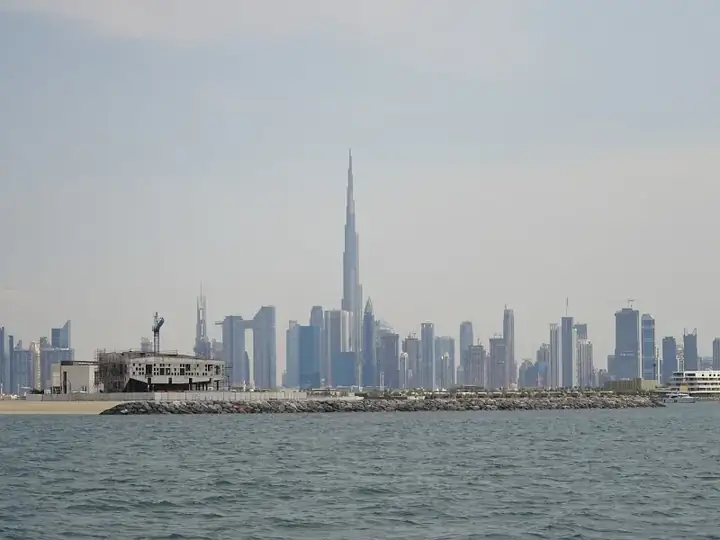 Burj Khalifa from a ferry, Dubai