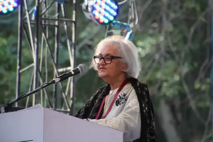 Namita Gokhale at the Jaipur Literature Festival, Jaipur