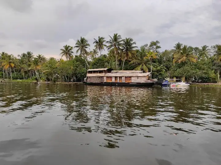 A houseboat in Kumarakom