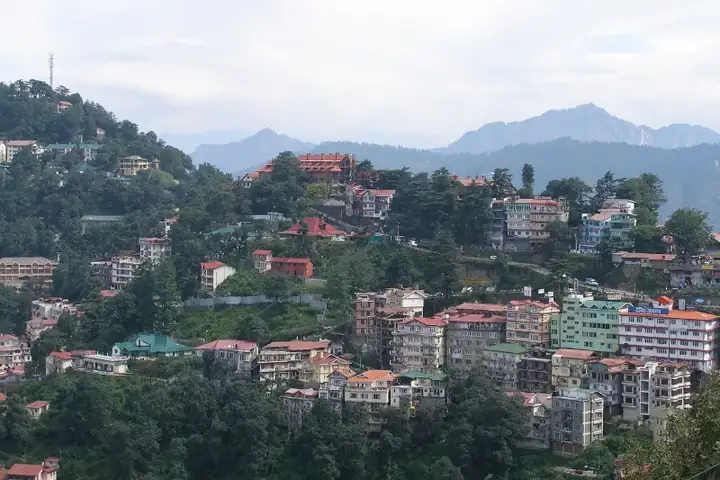 Shimla, India, Panoramic view of Shimla hills