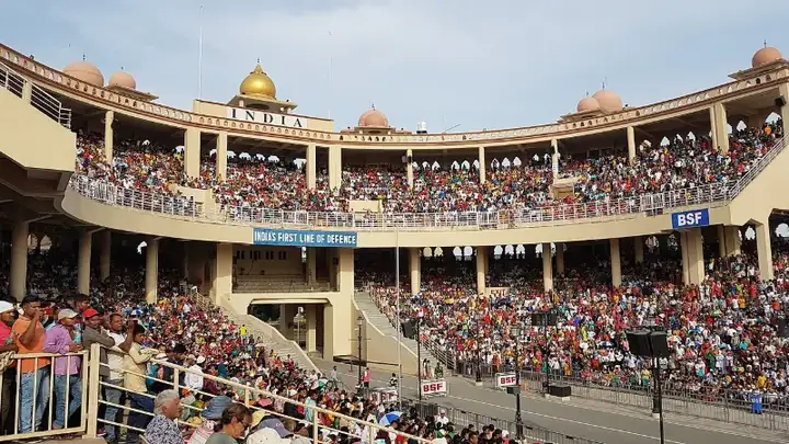 Indian Wagah Attari border arena -Wagah -Punjab