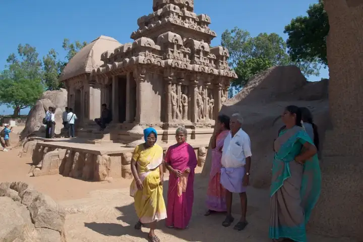 Mahabalipuram, Pancha Rathas, Visitors, India