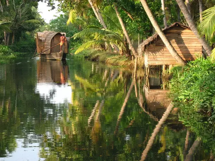 Kerala backwater scene