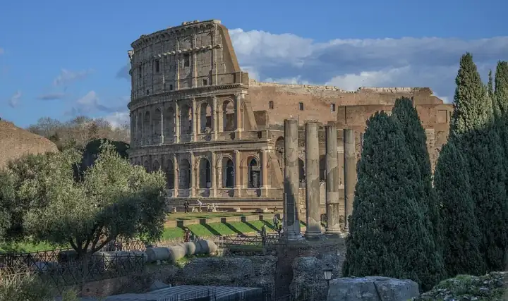 Colosseum of Rome and Roman forum