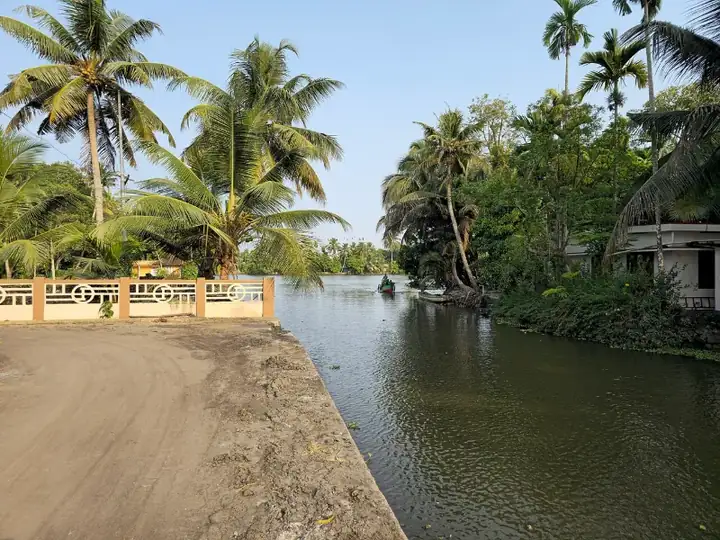 Backwaters in Kumarakom, Kottayam district