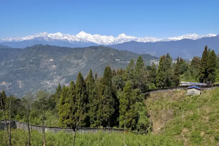 Kanchenjunga range viewed from Zoological Park, Gangtok, Sikkim, India