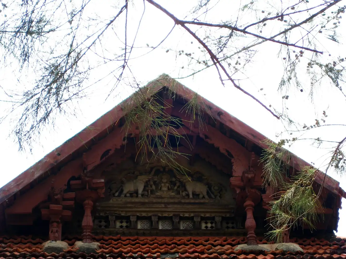 Mattancherry Palace Roof wooden carvings