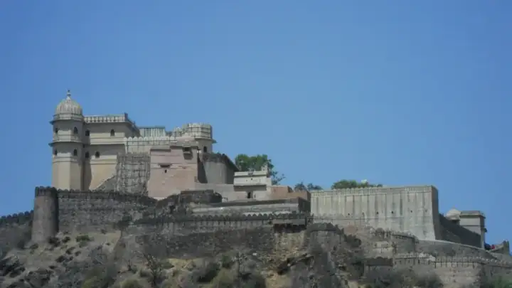 Side view of Kumbhalgarh Fort, Rajsamand, Rajasthan, India