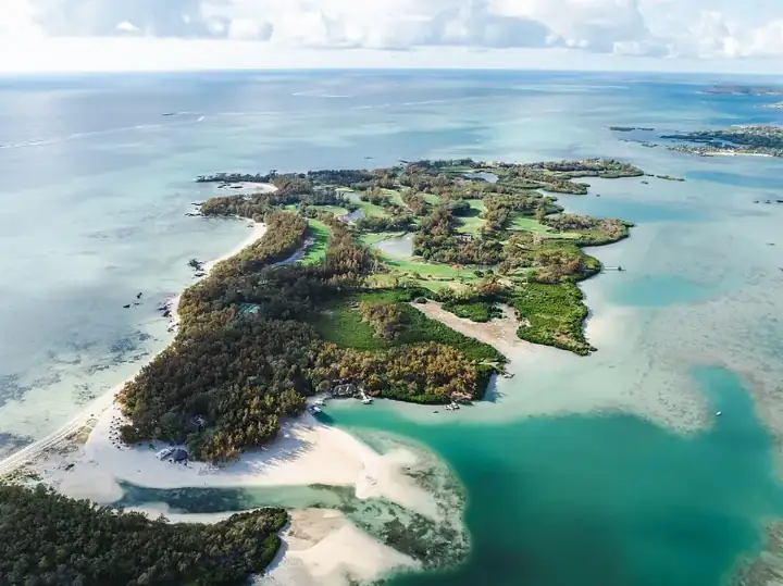 Mauritius Ile aux Cerfs aerial