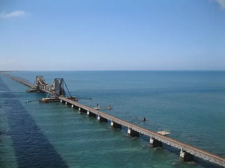 Pamban bridge near rameshwaram