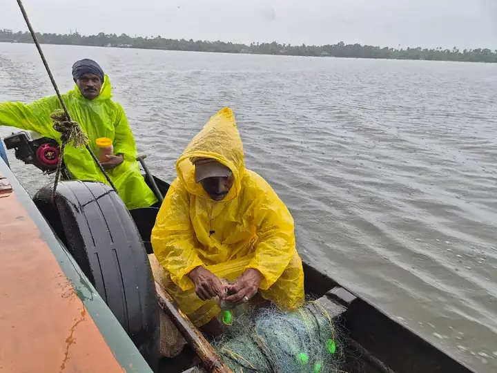 Fishermen at Vembanad Alappuzha