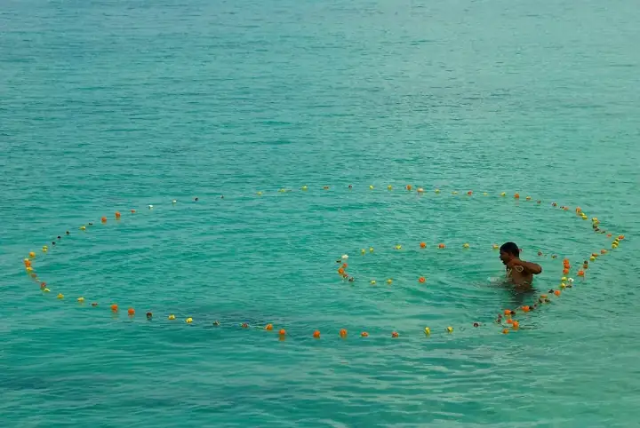 Traditional fishing practise Lakshadweep