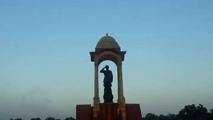Statue of Netaji Subhas Chandra Bose at India Gate Canopy in New Delhi
