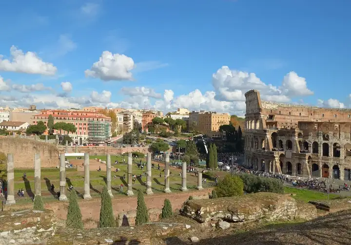 Colosseum and Via Sacra