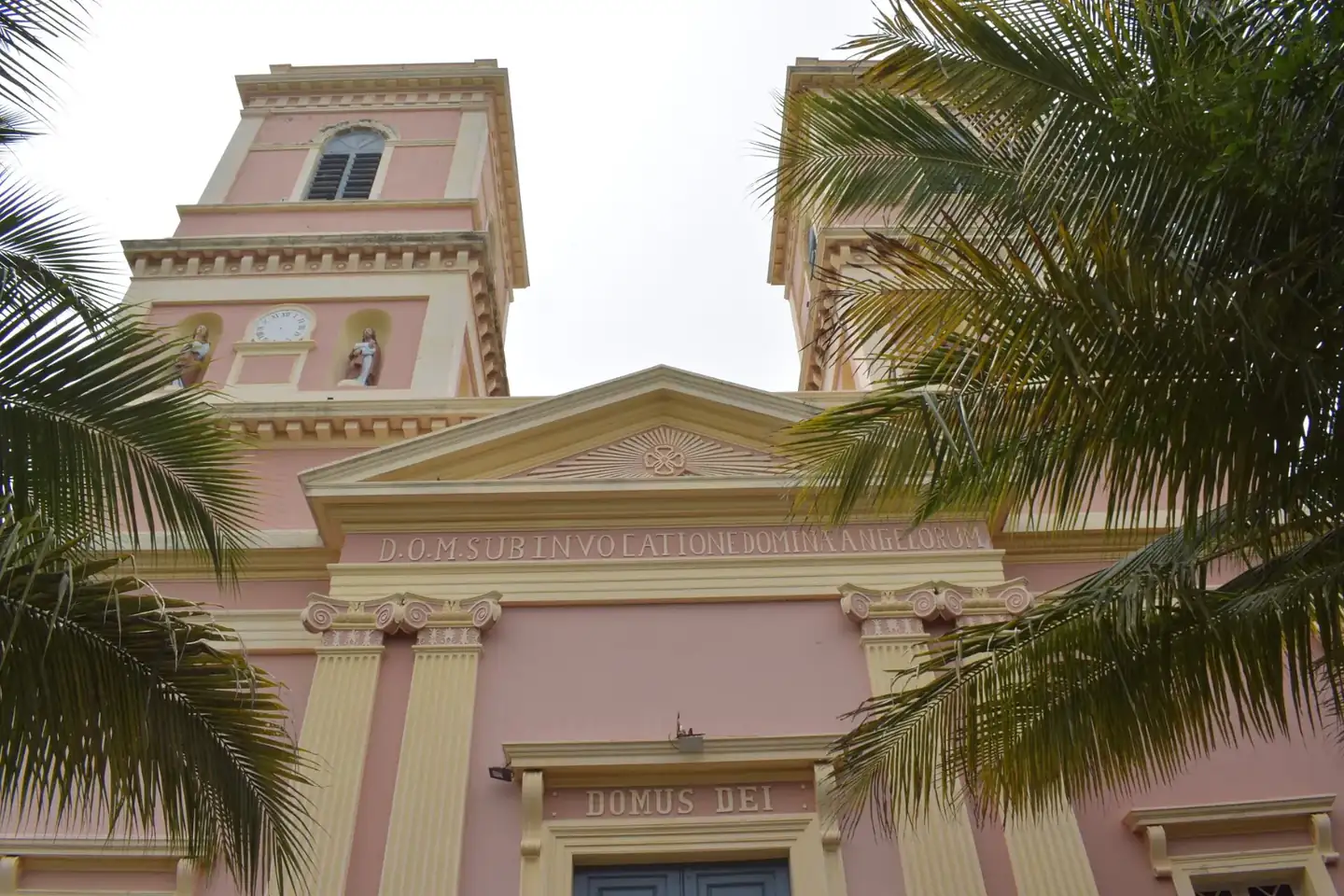 Our Lady of Angels Church, a Greco Roman structure at White town in Pondicherry