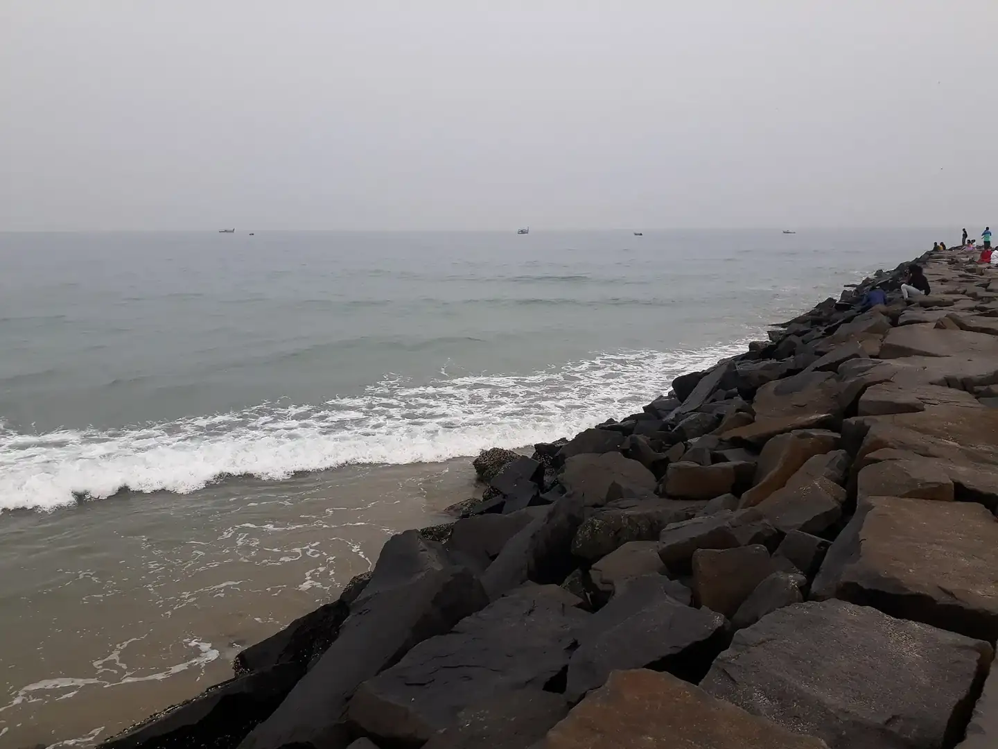 Serenity Beach at Kottakuppam, Tamil Nadu near Pondicherry