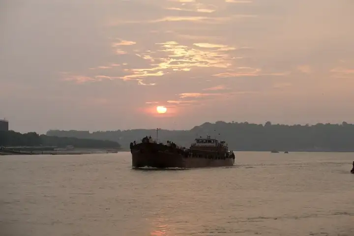 Panaji, Goa, India, Sunset, Mandovi River
