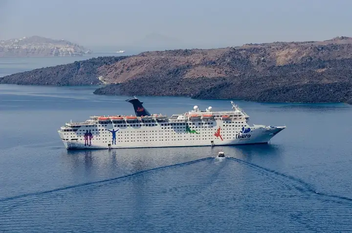 Grand Celebration cruise ship - Santorini - Greece