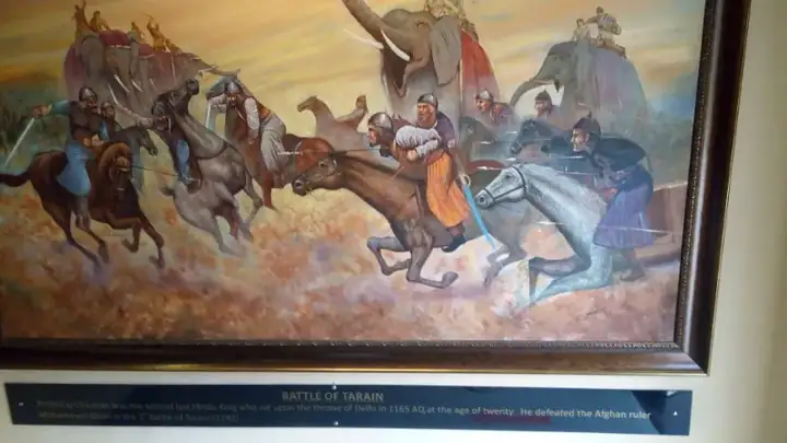 Painting of Battle of Tarain - Rajput States
