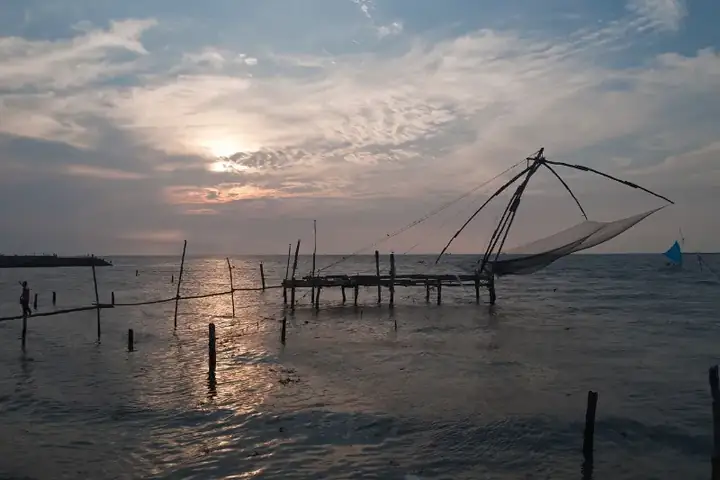 Kochi, Chinese fishing nets, Kerala, India