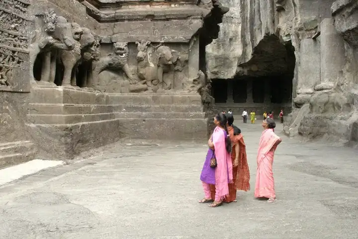 Ellora Caves, India, Kailasa Temple