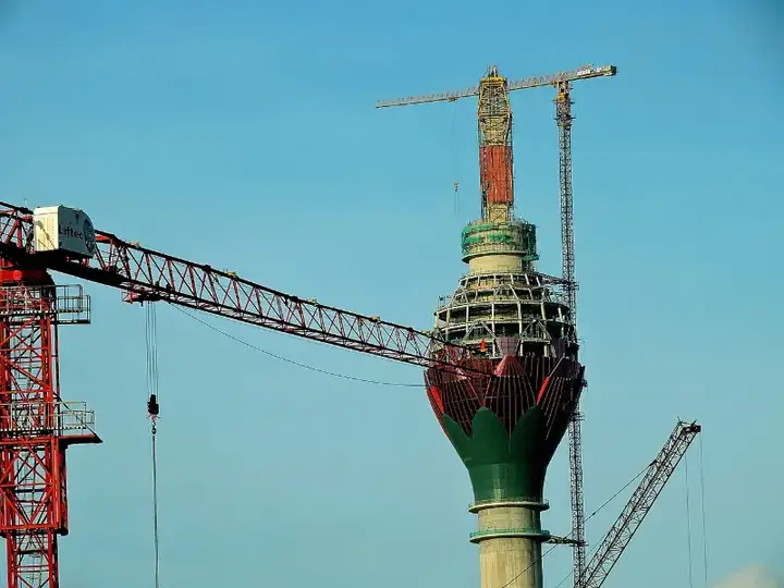 Colombo Lotus Tower seen Galle Road