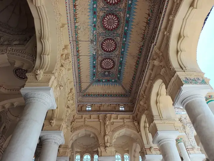 Thirumalai Nayak Palace Madurai with Ornamental Ceilings