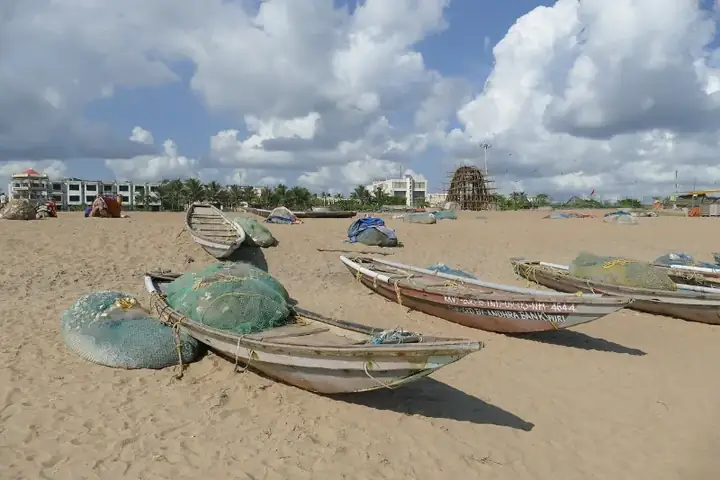 At Puri beach