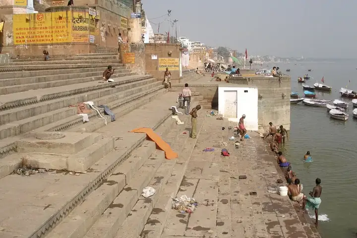 Varanasi, India, Ghats on Ganges River