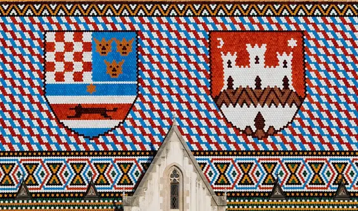 Roof of St, Mark's Church, Zagreb